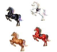 Elegante broche de caballo que simboliza la buena suerte, fácil de sujetar, moderno para todas las ocasiones, Einheitsgröße, como se describe