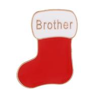 Elegante broche de calcetín de Navidad, accesorio para Navidad, Año Nuevo, accesorios para mujer, accesorios para fotos, Metal