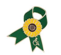 Elegante broche de cinta de flores para personas de moda y reuniones de apoyo para fiestas de todas las edades, accesorio de moda diario, talla única, como se describe