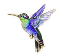 Elegante broche de colibrí para mujeres y niñas, se fija a camisas, abrigos, bolsas, multifuncional, accesorio de ramillete, accesorio para decoración de sombrero, One Size, como se describe
