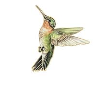 Elegante broche de colibrí para mujeres y niñas, se fija a camisas, abrigos, bolsas, multifuncional, accesorio colorido, talla única, como se describe
