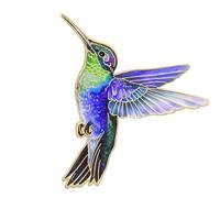 Elegante broche de colibrí para mujeres y niñas, se fija a camisas, abrigos, bolsas, multifuncional, accesorio colorido, talla única, como se describe