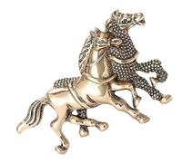 Elegante broche de diseño de dos extremos de caballo, color dorado y plateado, para rodamientos de equitación, pasador vertical de JUKEN ABSACTION ORO PLATA REPRIAN PIN, talla única, como se describe