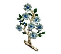 Elegante broche de flor de peonía nacarada con detalles centrales de aleación esmaltada, regalos de joyería para ella uso casual, As show, Metal