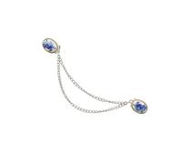 Elegante broche de flores, cadena, alfiler de solapa, joyería elegante para ropa, insignia brillante, adecuado para diferentes ropa de fiesta diaria, accesorios reales y elegantes, Einheitsgröße, como