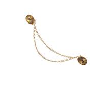 Elegante broche de flores, cadena de solapa, elegante, joyería brillante, adecuado para varios usos diarios de fiesta, accesorios elegantes reales, talla única, como se describe