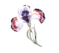 Elegante broche de flores para decoración de ropa, aleación artesanal, pin de solapa para regalo, evento, elegante broche de aleación para mujer