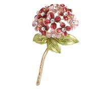 Elegante broche de hortensia hecho de aleación resistente, accesorio de mujer de buen gusto para mujeres que aprecian la elegancia y la moda orientada a los detalles, talla única, como se describe
