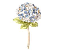 Elegante Broche De Hortensias Elaborado Con Aleación Resistente Accesorio De Buen Gusto Para Mujeres Que Aprecian La Elegancia Elegante Alfiler De Flores