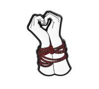 Elegante broche de mano con forma de corazón, accesorio de moda de aleación adecuado para atuendo de fiesta y broche de aleación