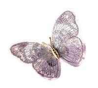 Elegante broche de mariposa bordado con diseños de inspiración vintage para mujer, accesorios de joyería, ideas de regalo, accesorio de mariposa para fiestas, talla única, como se describe