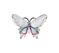 Elegante broche de mariposa con cristales esmaltados para trajes de invitados de boda, vestidos de noche y accesorios de eventos especiales, broche de mariposa, talla única, como se describe