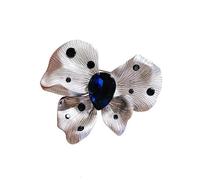 Elegante broche de mariposa de cristales vintage con diseños de aleación para mujer, vestidos, sombreros, bolsos, accesorios de fiesta de boda, As show, Metal