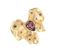 Elegante broche de mariposa de cristales vintage con diseños de aleación para mujer, vestidos, sombreros, bolsos, accesorios de fiesta de boda, As show, Metal