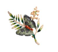 Elegante broche de mariposa floral de aleación para eventos formales y uso diario, joyería hecha a mano con flores de mariposa, talla única, como se describe