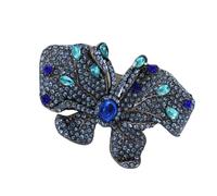 Elegante broche de mariposa que simboliza la esperanza para cumpleaños, aniversarios, celebraciones, pin de cristal, One Size, como se describe