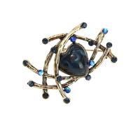 Elegante broche de nido de cristal, diseño de árbol de rey, boda, fiesta, incidentes formales, broche de nido, One Size, como se describe