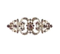 Elegante broche de novia con diamantes de imitación, accesorio de boda, portátil, para mujeres, fiestas, cumpleaños, regalo de aleación, broche de diamantes de imitación, talla única, como se describe