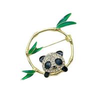 Elegante broche de panda que combina cultura tradicional y moda contemporánea para mujeres de moda, uso casual, accesorio diario de viaje