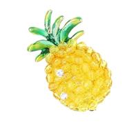 Elegante broche de piña con diamantes de imitación brillantes para una decoración elegante, uso versátil, ligero, cómodo, regalo multiusos
