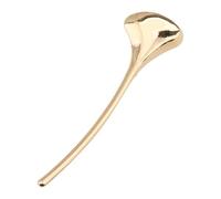 Elegante broche de ramillete de hojas de metal brillante, accesorio de joyería de doble tono para vestidos, bodas y festivales sociales, broche de hoja galvanizada, talla única, como se describe