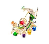 Elegante Broche De Real Con Exquisita Artesanía Materiales Aleación Calidad Ligero 11 G Accesorio Para Realzar Estilos Individuales. Joyas Pavos Reales