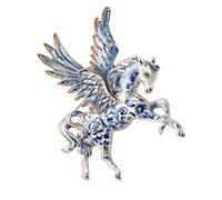 Elegante broche de solapa de caballo, acento animal, símbolo de coraje zodiacal chino, pin de moda, regalo de año de caballo, talla única, como se describe