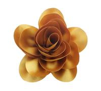 Elegante broche de solapa hecho a mano de 14 cm, hermoso broche de solapa de satén, delicado broche de joyería para el trabajo y los negocios, color negro elegante, talla única, como se describe