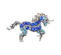 Elegante broche de unicornios de aleación resistente, diseño de cierre seguro, ideal para trajes casuales y eventos formales, talla única, como se describe