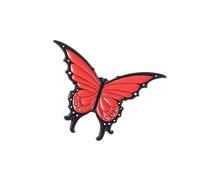 Elegante broche de y rojo, Pin de solapa artístico con acento de estrella en la, ideal para concepto de regalo de diario