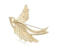 Elegante broche en forma de golondrina de aleación esmaltada para el pecho, joyería ligera y cómoda, accesorio de pecho para uso diario, joyería de moda para regalo, talla única, como se describe