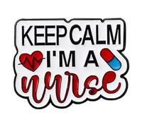 Elegante broche esmaltado con temática de hospital con diseño creativo de letras para médico y enfermera, accesorio de solapa de regalo, bonito broche de la serie hospitalaria, talla única, como se