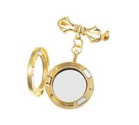 Elegante broche ovalado de encaje hecho a mano para marco de fotos, accesorio de moda para fiestas y cenas, broche de marco de fotos, talla única, como se describe