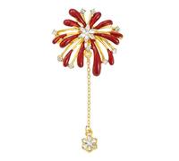 Elegante broche pirotecnológico con diamantes de imitación brillantes para un atuendo aún más atractivo Adecuado para diferentes ocasiones Broche de moda, Einheitsgröße, como se describe