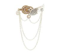 Elegante broche punk para mujer, gótico, fiesta, insignia, carnaval, disfraz, solapa, decoración de ropa, broche steampunk, joyería antigua