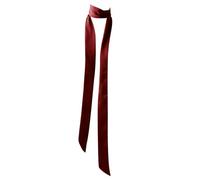 Elegante bufanda para el pelo con cinta para el pelo para fiestas informales, coleteros para el cuello, cinta larga para el pelo, diadema de seda