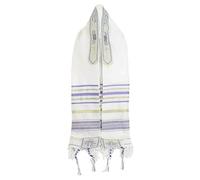 Elegante bufanda religiosa para la cabeza, tela suave y aireada, bordes tradicionales hechos a mano, adecuado para oraciones diarias y festivales, accesorio de oración para bebés y bebés, morado claro