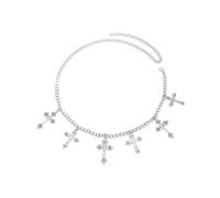 Elegante cadena de cintura con flores decorativas para mujeres que marcan tendencias y entusiastas de la moda, aleaciones de moda, One Size, como se describe, como se describe