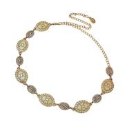 Elegante cadena de cintura de metal, ajustable, estilo étnico, accesorios de viaje para creadores de tendencias, joyería de moda, talla única, como se describe, como se describe