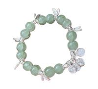 Elegante cadena de muñeca hecha a mano con cuentas de estilo chino que simboliza la paz y la felicidad para mujeres y niñas, accesorio de moda único