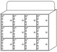 Elegante Caja de Almacenamiento acrílica for teléfonos móviles con 12 Ranuras seguras for una organización Que Ahorra Espacio