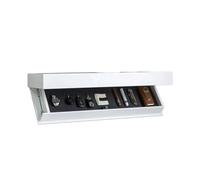Elegante caja de almacenamiento de privacidad con compartimento oculto, estante flotante de madera, seguro, discreto y valioso, elegante solución de almacenamiento para el hogar