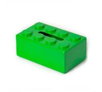Elegante caja de pañuelos estilo bloque de construcción que ofrece un almacenamiento eficiente y fácil acceso a los pañuelos en baños y salas de estar (verde)