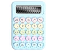 Elegante calculadora de escritorio de dulces con lectura de 12 dígitos, cómoda calculadora de teclado mecánico para escritorio de cálculos diarios