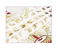 Elegante camino de mesa bordado para comedor, mejora la decoración de tu hogar para cualquier ocasión especial (rectángulo de 30 x 45 cm)