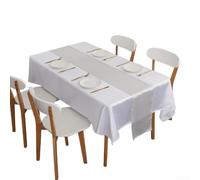Elegante camino de mesa de satén, perfecto para mejorar las mesas de bodas y banquetes (gris)
