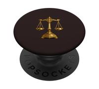 Elegante Camiseta con símbolo de Ley de Justicia PopSockets PopGrip Adhesivo
