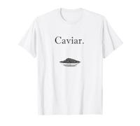 Elegante camiseta de caviar con diseño de huevos de pescado para los amantes del caviar Camiseta