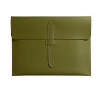 Elegante carpeta de archivos de cuero tamaño carta, funda de documentos de cuero para viajes, negocios, reuniones, gestión, funda portátil