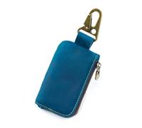 Elegante cartera de cuero multifuncional para hombres y mujeres, Azulado